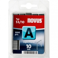 Скобы тонкие супертвердые Novus A53/10 (042-0357)