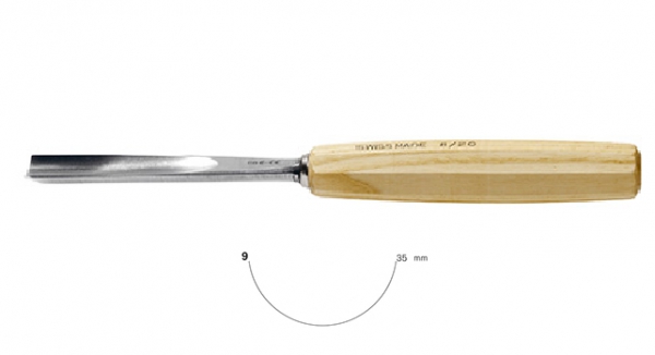 Стамеска прямая полукруглая Pfeil 9/35 ― Proxxon-online